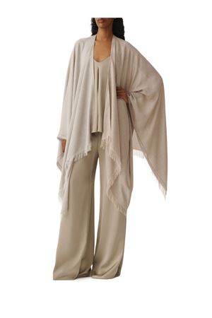 Cappa jacquard in viscosa beige FABIANA FILIPPI | SAD275A006L402VRU